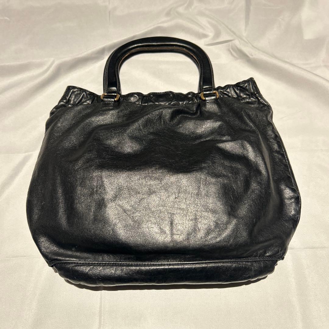 バッグ 00s archive miumiu leather hand bag