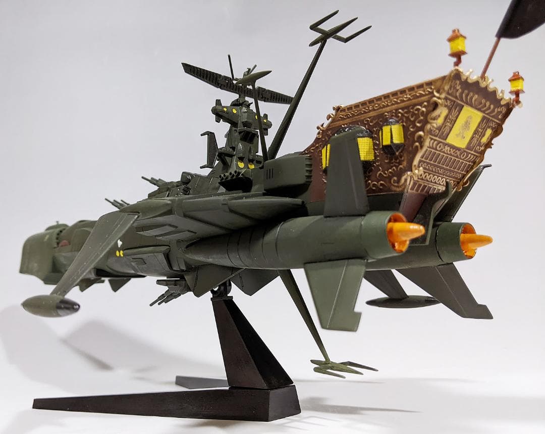 プラモデル バンダイ 1/1000 アルカディア号 組立塗装済