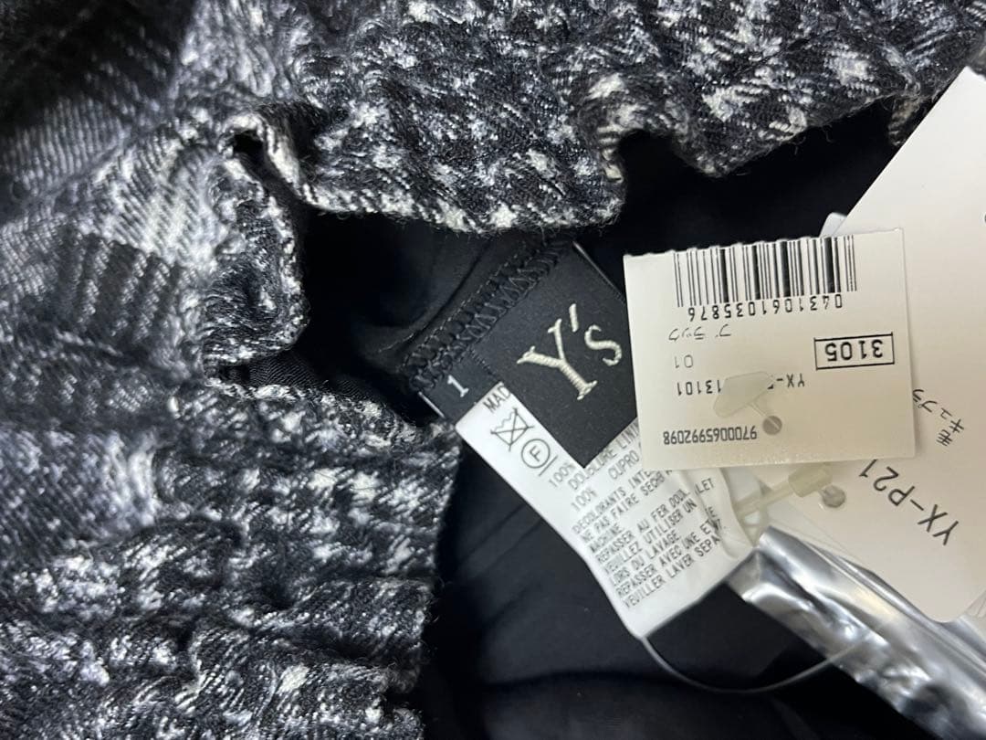 Y's ボトム　チェック　YX-P21-813 未使用保管品