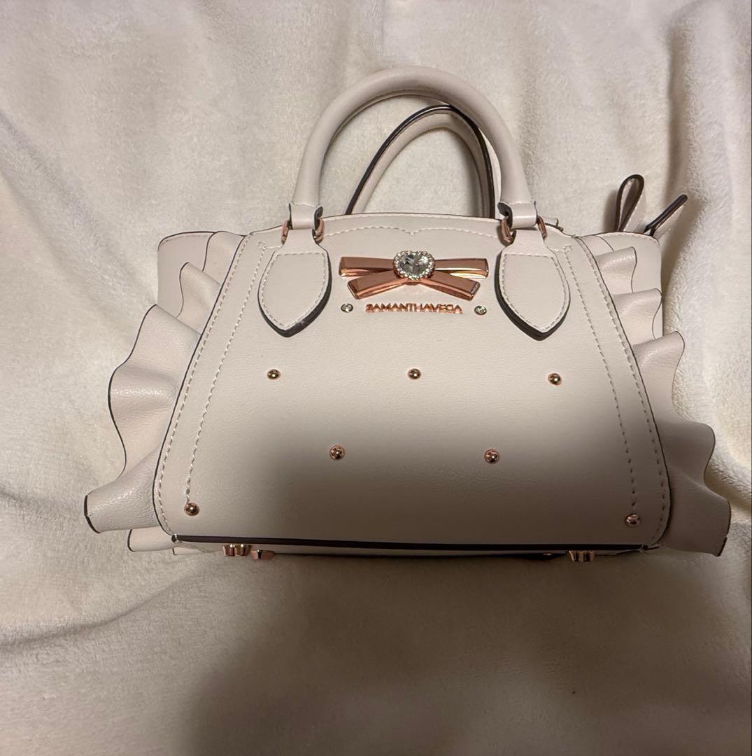 SamanthaVega リボンスタッズフラッター（ミニ）オフホワイト