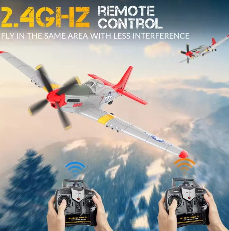 P51D RC飛行機ラジコンマスタング航空機 XPilot 安定化システム付き