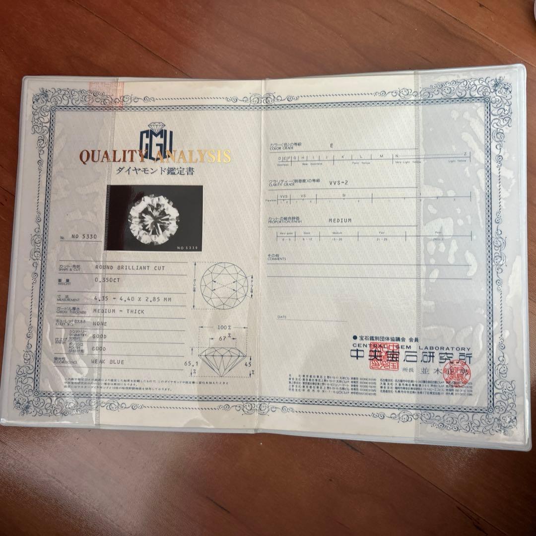 プラチナダイヤモンドリング　ダイアモンド指輪　Pt900　婚約指輪