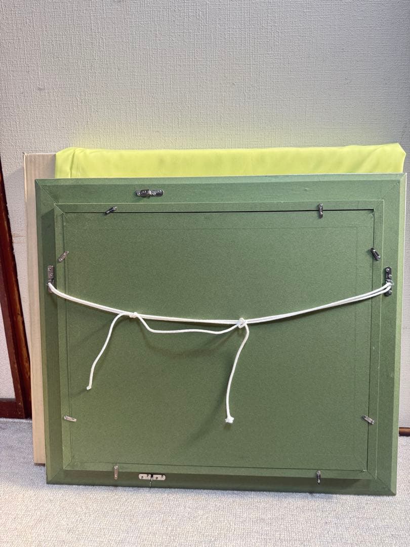 F8サイズ　平桃角紋(銀)シルバー装飾額縁 ほぼ未使用美品　1/9 送料込み