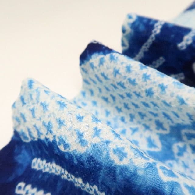 m1906＊美品 有松鳴海絞り 夏着物 綿 手縫い仕立て 高級浴衣