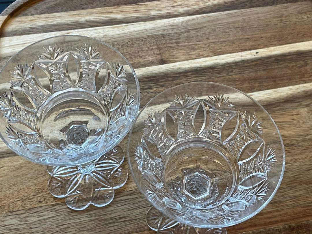 バカラグラスオールドバカラ2脚コレクションアンティークヴィンテージ