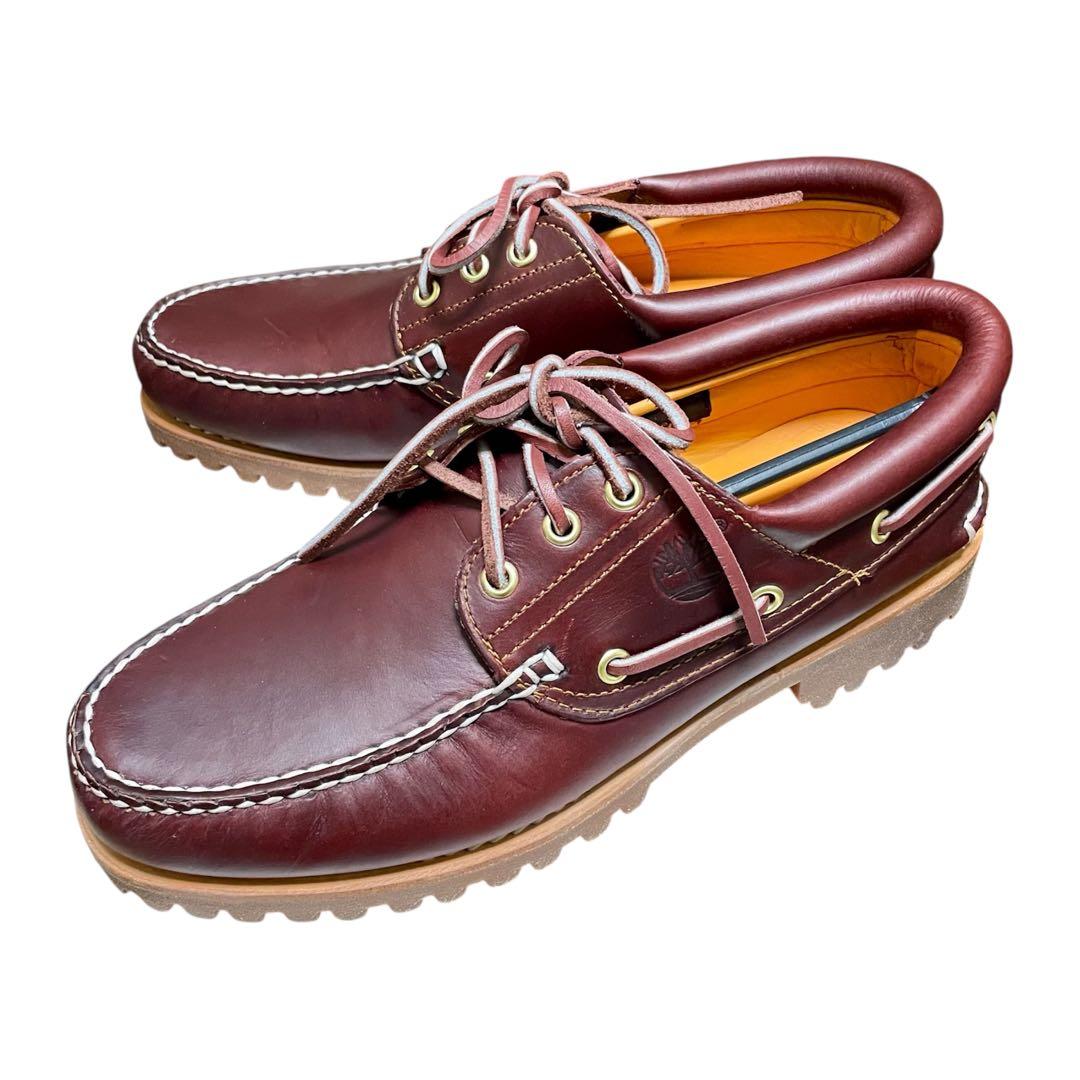 【新品】【未使用】26cm ティンバーランド 3eye モカシン バーガンディ