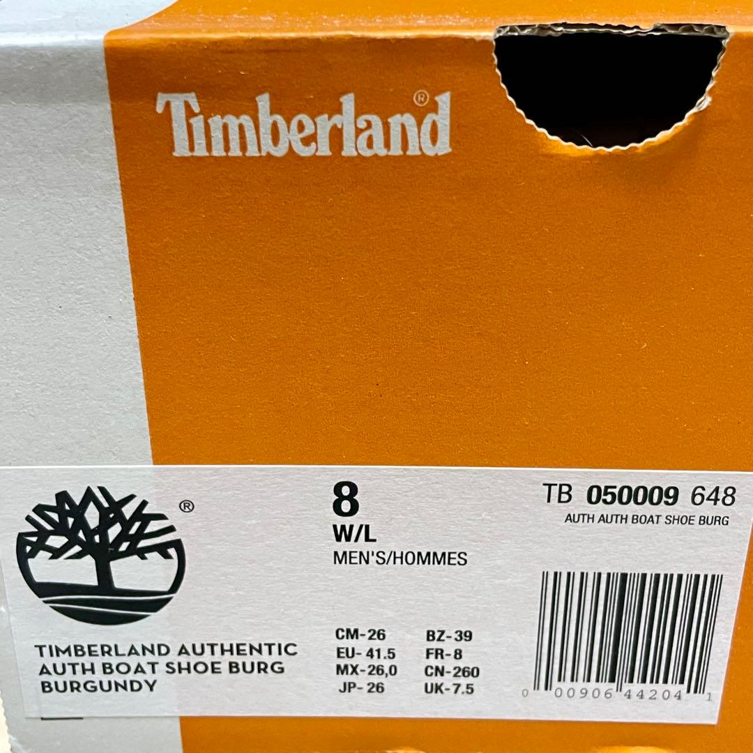 【新品】【未使用】26cm ティンバーランド 3eye モカシン バーガンディ