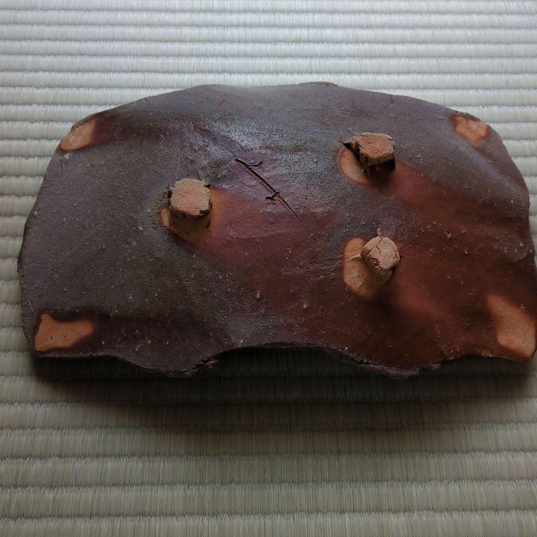 A 282 備前　　　作家物・角大皿　　（新品未使用品）