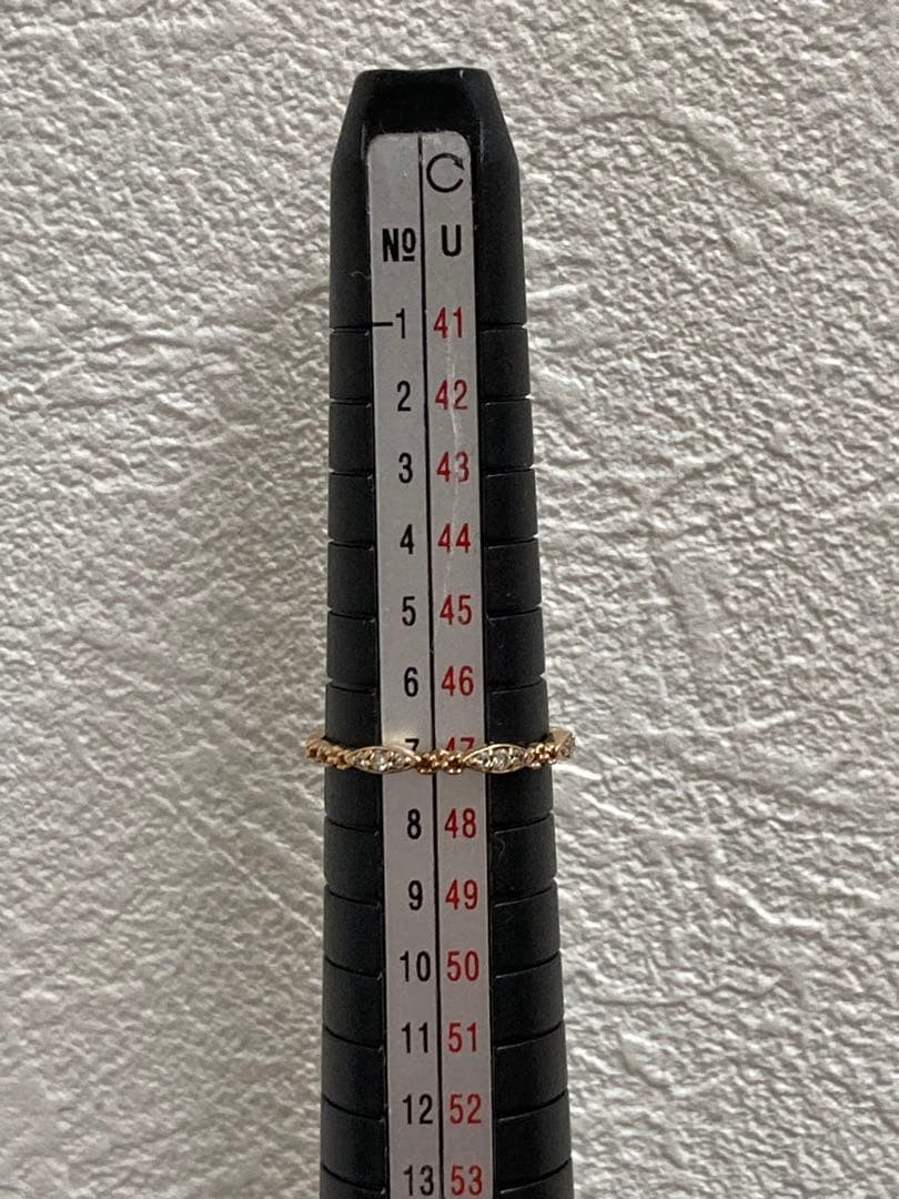 n*6様 アガット agete カルムリング ダイヤモンドK10 0.06ct