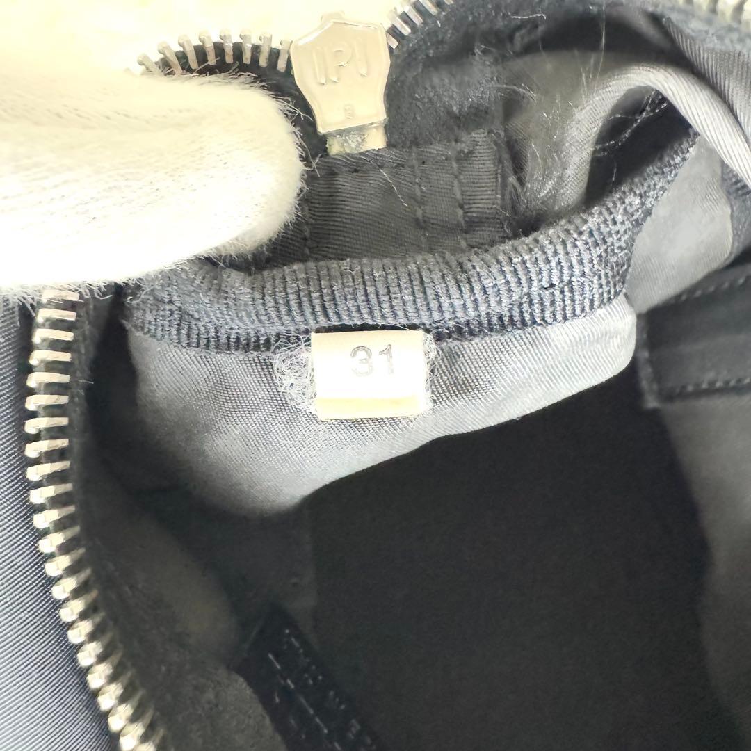 プラダ ミニボストン ハンドバッグ 三角ロゴ y2k レザー ナイロン 黒