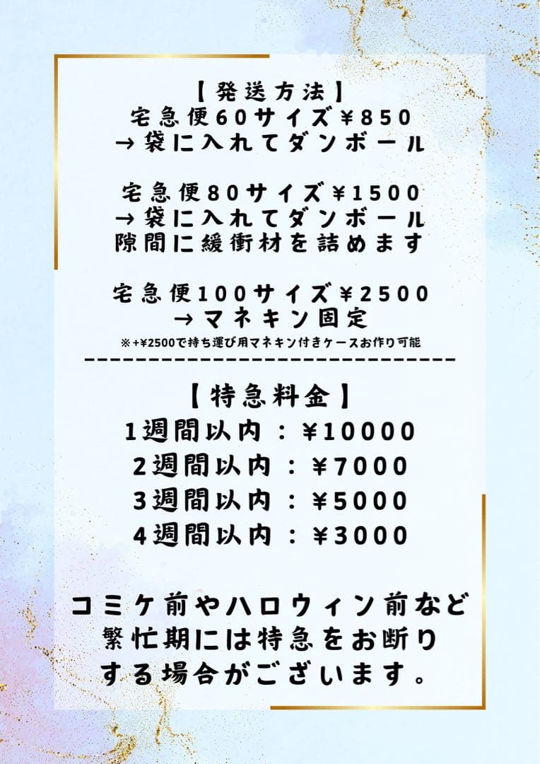 ちい様 【ラギーフルセット＋マネキンBOX】12月中