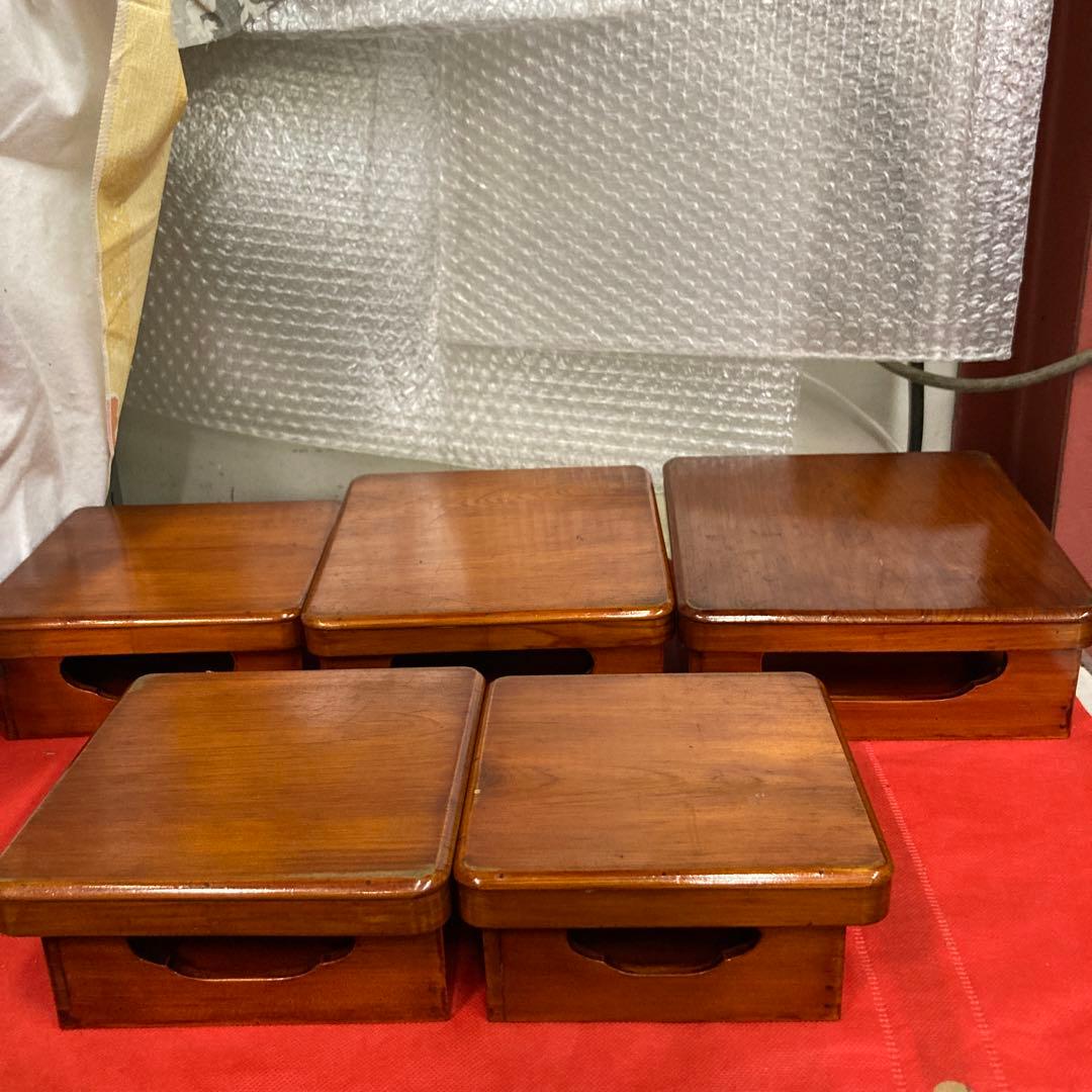 茶道具　煎茶道具　漆器　五段階　重箱　懐石膳　会席膳