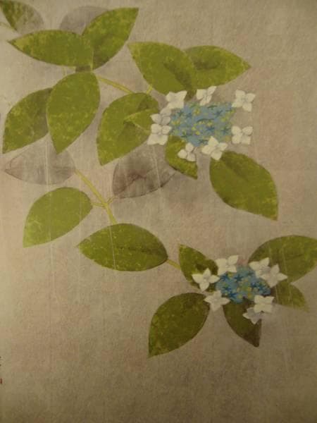 上村 松篁、雨情、希少画集画、新品額装付