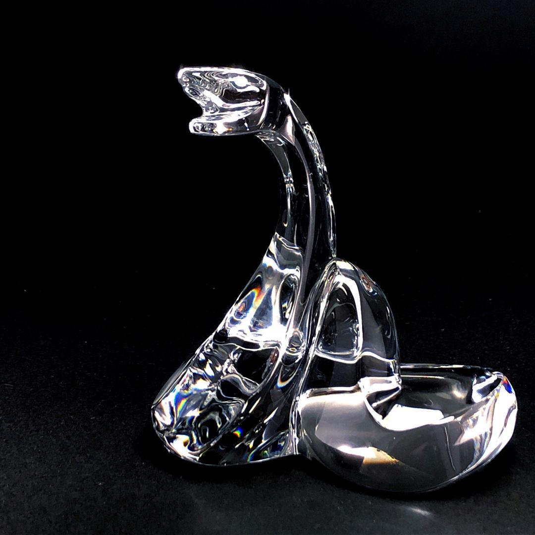 美品・箱付き】バカラ／干支 巳 蛇 スネイク フィギュリン 置物／BC266