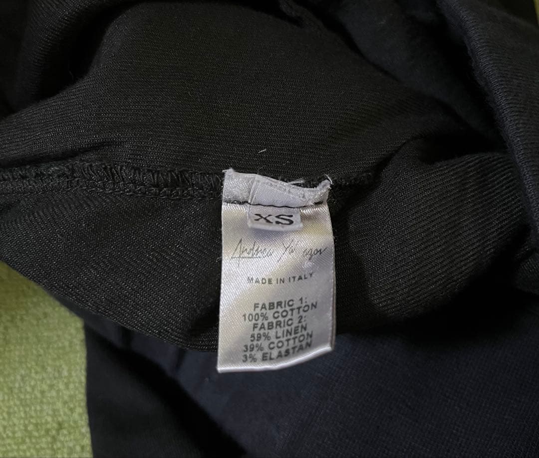 定6.9万☆andrea ya'aqov 綿麻スウェットパンツ アンドレアヤコブ