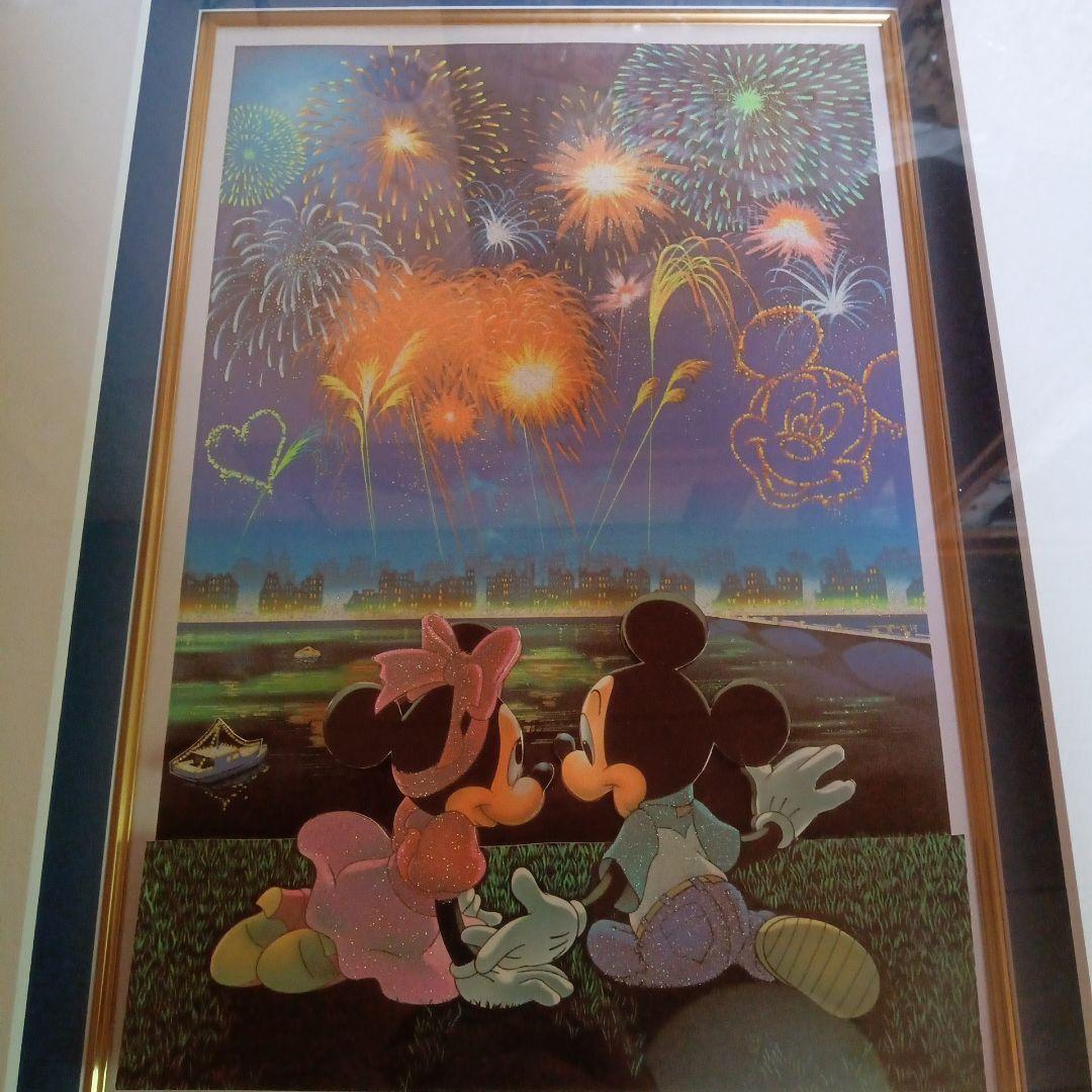 絵画　ミッキー・マウス ファイヤーワークス