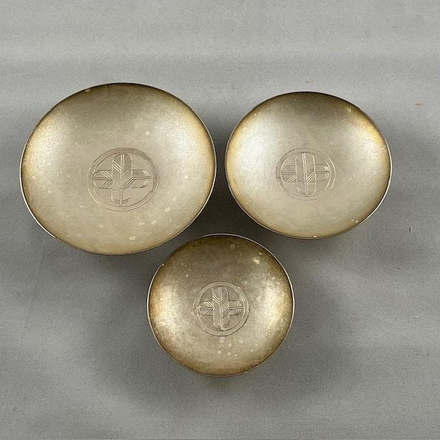 純銀 三重盃 共箱 尚美堂の通販はau PAY マーケット - 輸入雑貨の