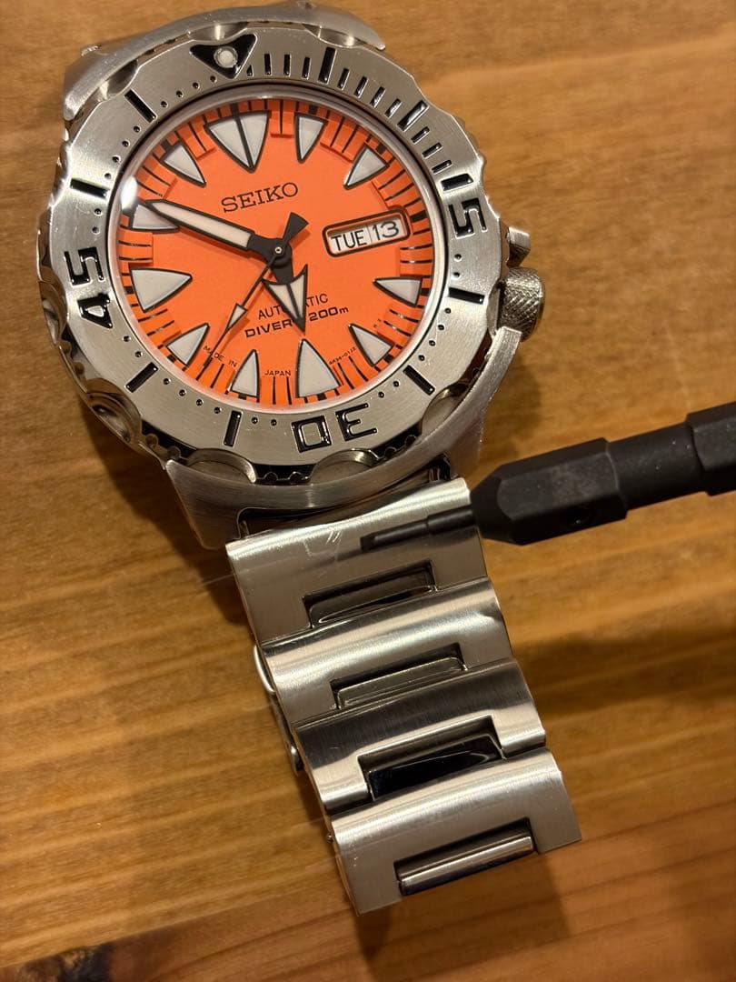セイコー オレンジモンスター シャークトゥース 4R36