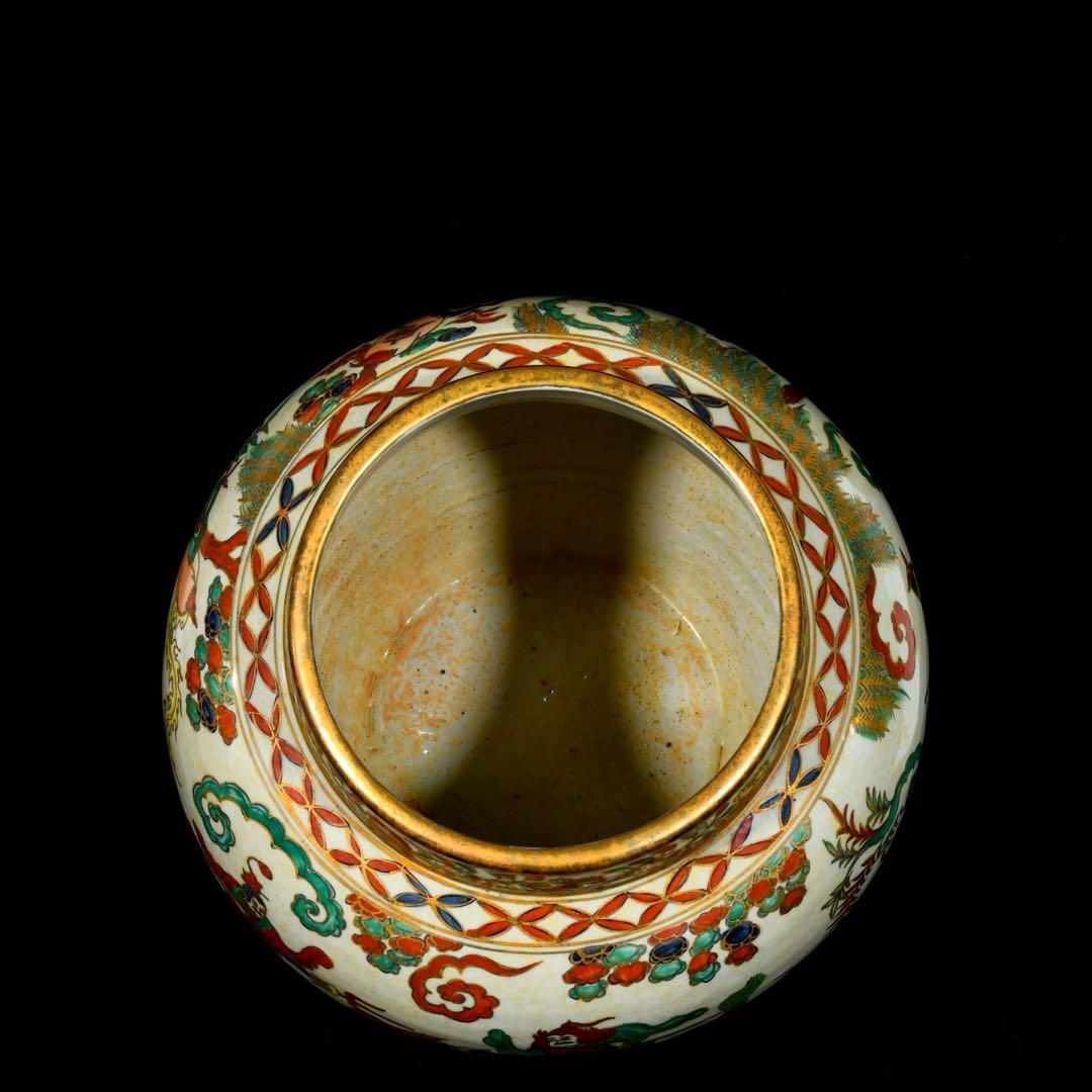 旧蔵 元時代の五彩 馬に乗って主人を救う 陶器 時代物 置物