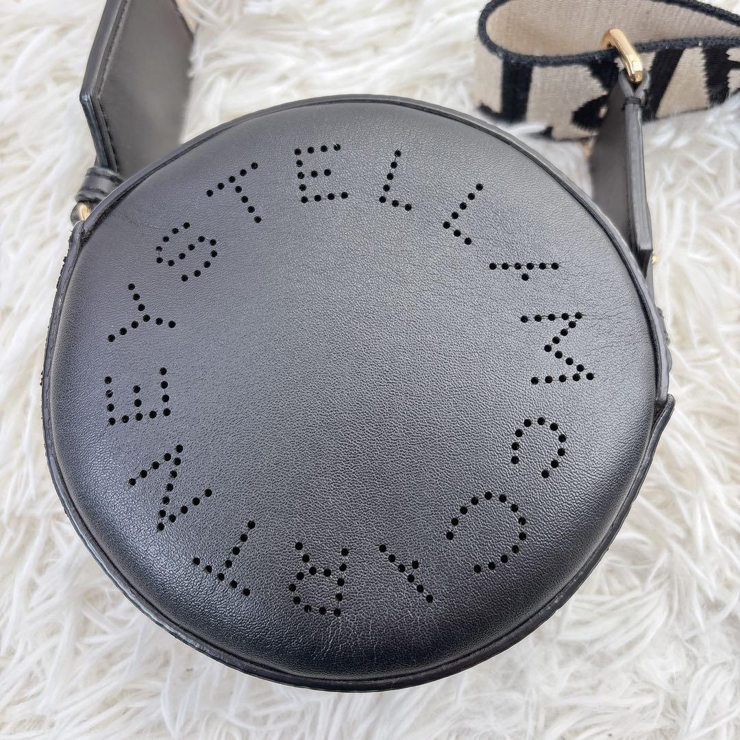 Stella McCartney ラウンドロゴ ミニショルダー ブラック