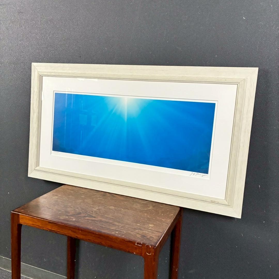 美品 高砂淳二「Rising Blue-上昇」ダイヤモンドスクリーニング 保証書