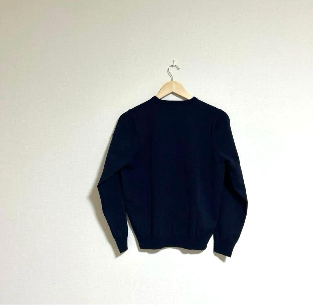 【新品】and per se アンパスィ ニットクルーネックセーター ネイビー