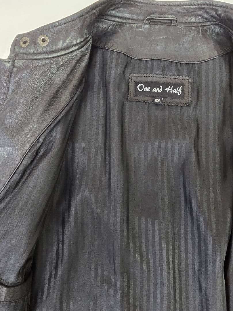 one and half ラムレザーシングルライダース XXL schott