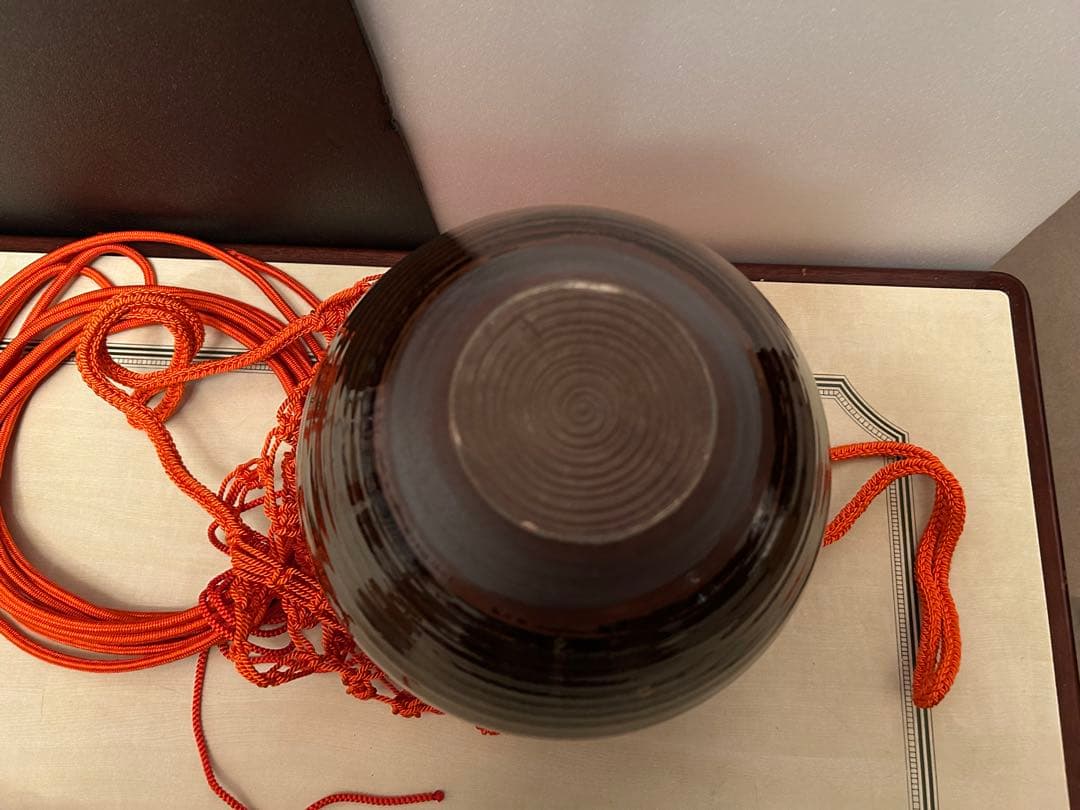 茶道具 高取焼 元永陶苑 茶壷 茶壺 飾り壷 共箱付き