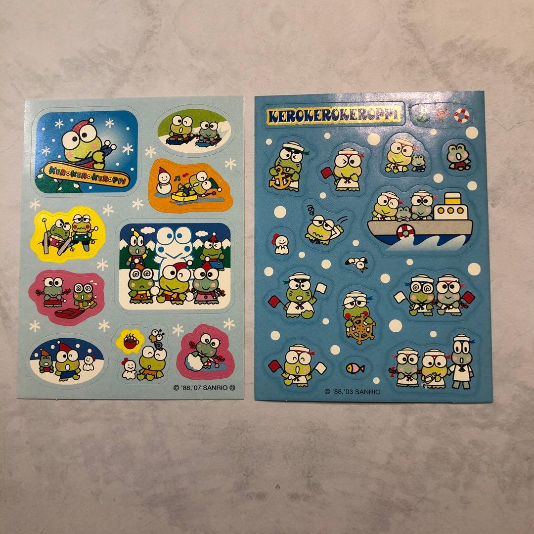 ケロケロケロッピ シール サンリオ 2枚セット レトロ 03'07'年 当時物
