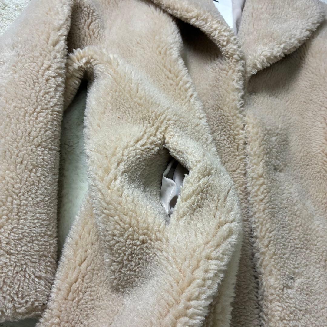 美品✨GINY ジニー SCGINYボアチェスターコート ボアコート ベージュ