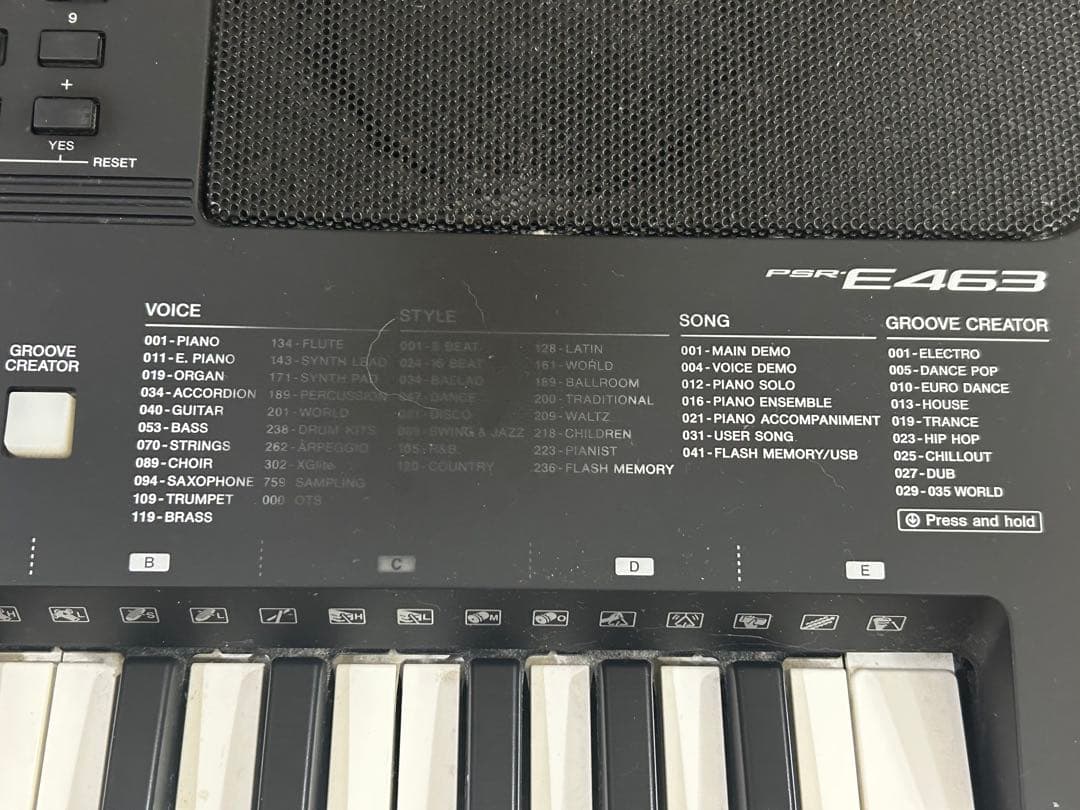 Yamaha PSR-E463 キーボード