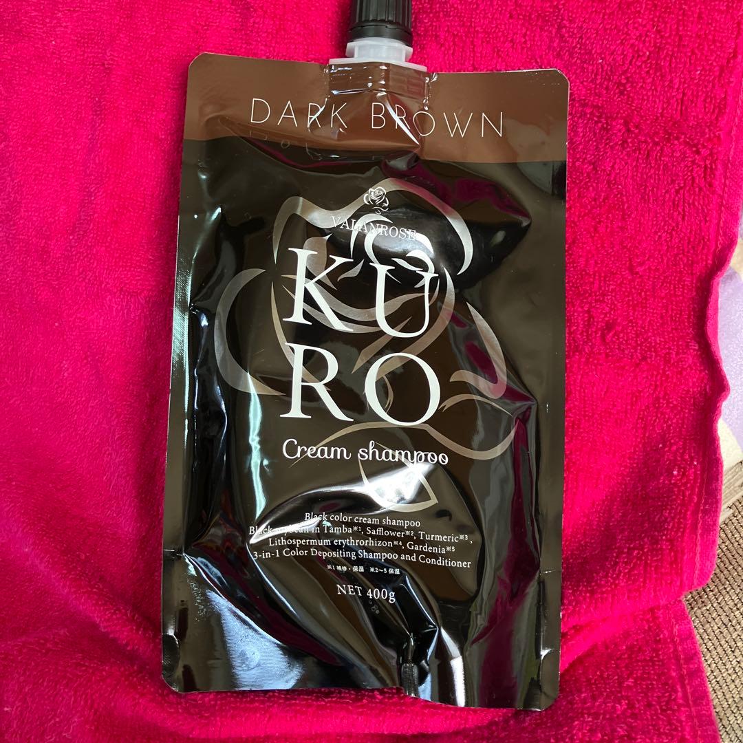 新品未開封・Kuro Cream Shampoo ダークブラウン 400g - メルカリ