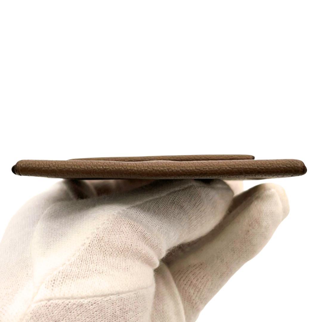 エルメス シェブルミゾル エトゥープ バスティア ケース 刻印□K レザー