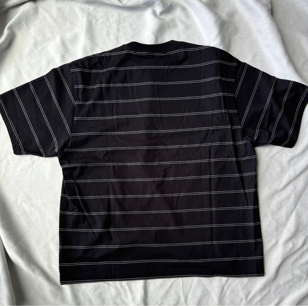 25SS Ennoy PANELBORDER S/ST-SHIRT BLACKM