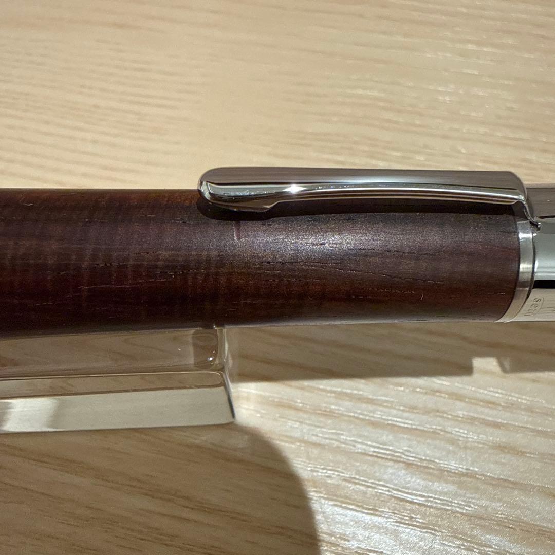 工房楔 グラッソ（多機能ペン） シアメースローズウッド クリップ跡