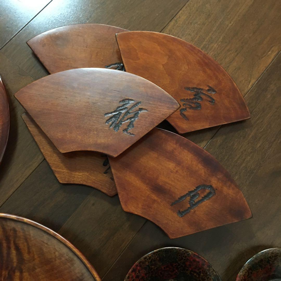 seitusmei　烏城彫　讃岐彫　讃岐漆器　A.B.C.D