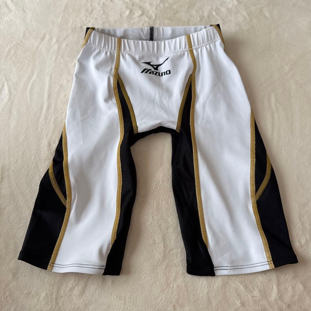 Mizuno 競泳水着 Sサイズ ホワイト/ブラック/ゴールド Mizuno 競泳水着 Sサイズ ホワイト/ブラック/ゴールド Mizuno 競泳水着