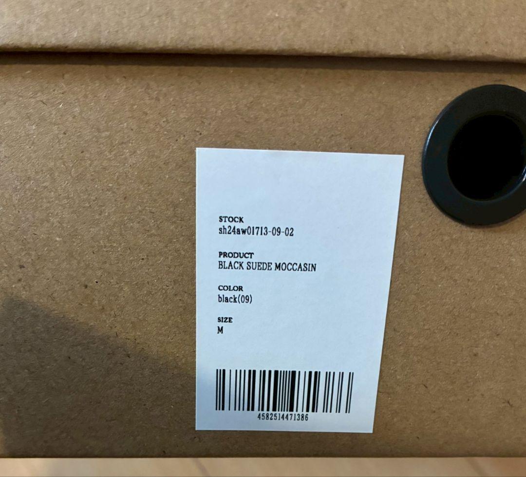 Shiun BLACK SUEDE MOCCASIN シウン M