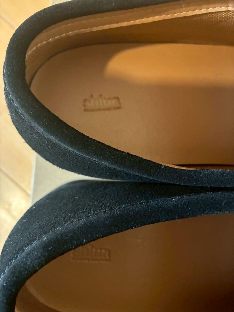 Shiun BLACK SUEDE MOCCASIN シウン M