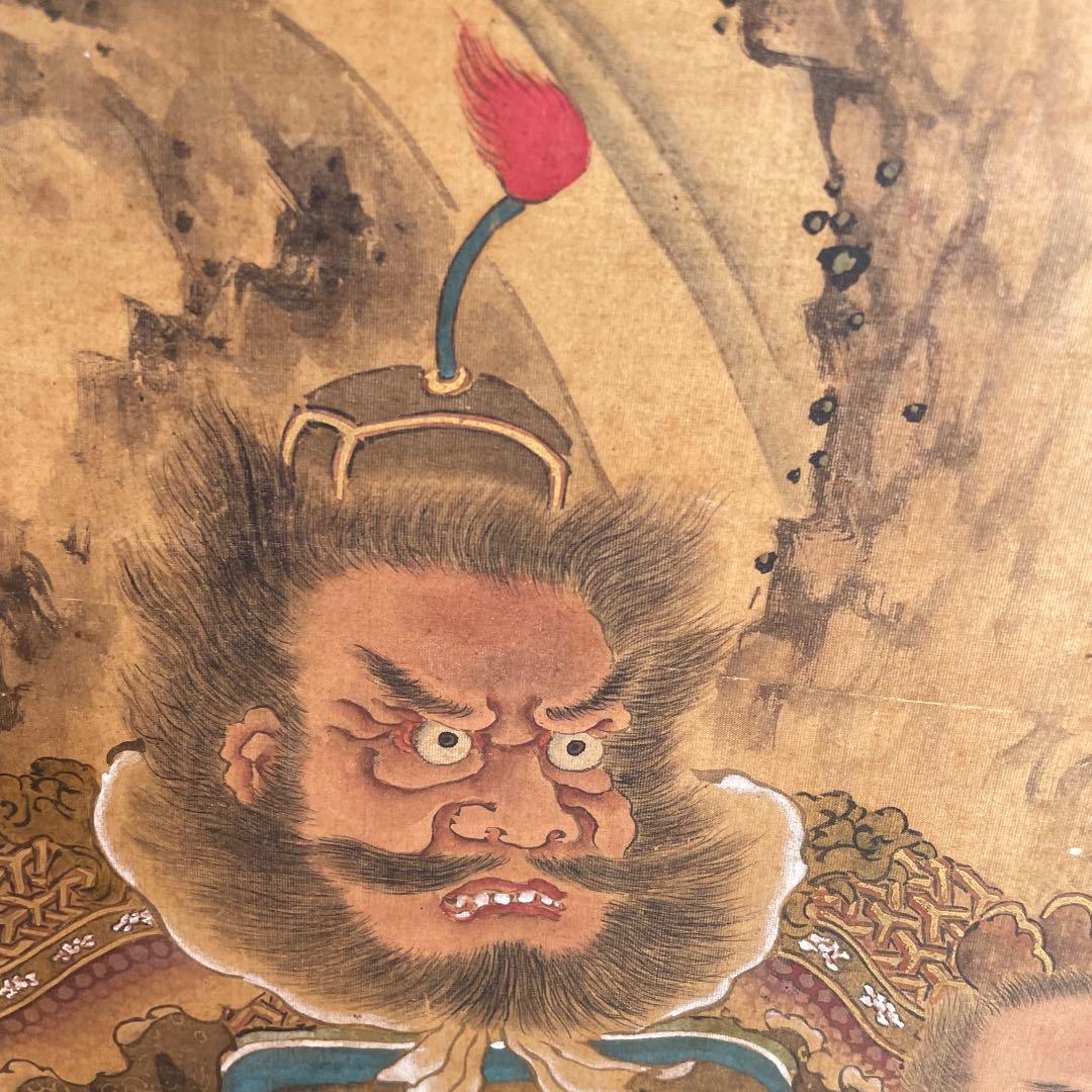 模写】希品 超大幅 鐘馗図 明治～昭和初期 魔除けの神 厄除け 疫病