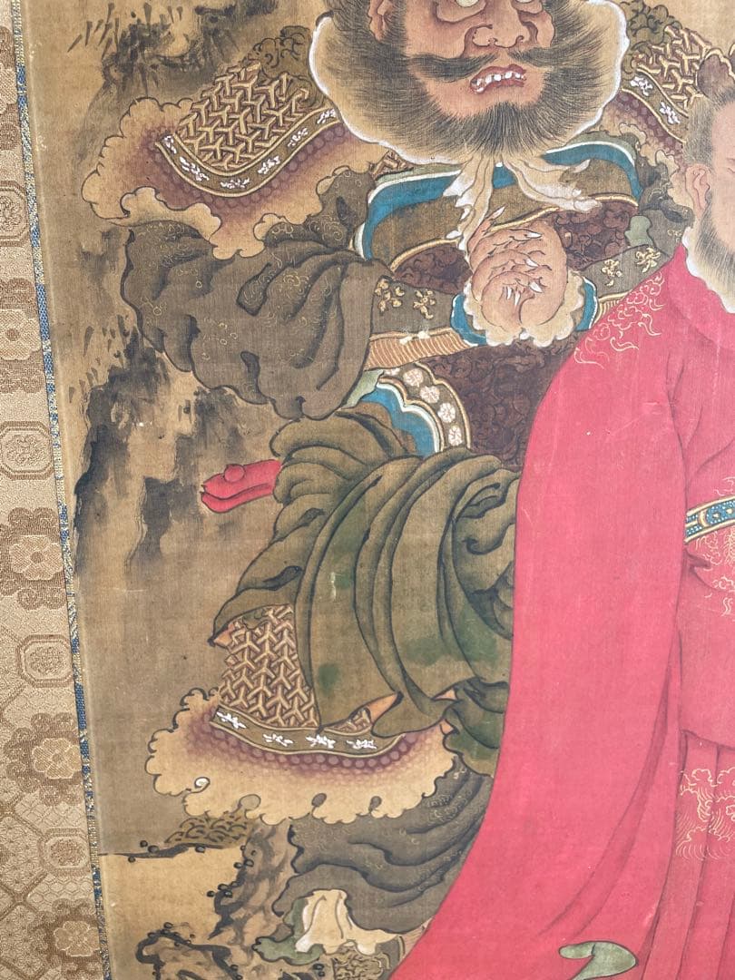 模写】希品 超大幅 鐘馗図 明治～昭和初期 魔除けの神 厄除け 疫病