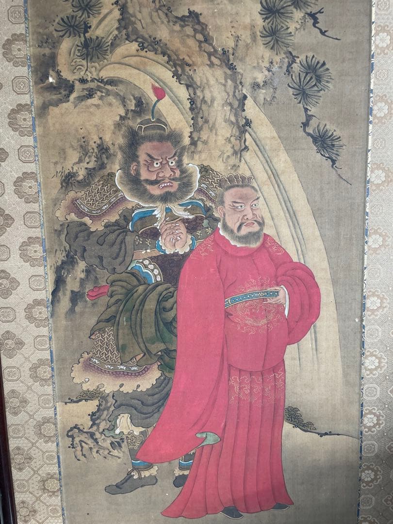 【模写】希品 超大幅 鐘馗図 明治～昭和初期　魔除けの神 厄除け 疫病除け　無銘 模写】希品 超大幅 鐘馗図 明治～昭和初期 魔除けの神 厄除け 疫病