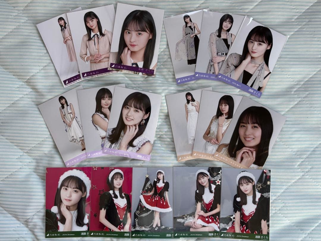 乃木坂46 遠藤さくら 直筆サイン 生写真 2枚セット レ*ジ様 遠藤さくら