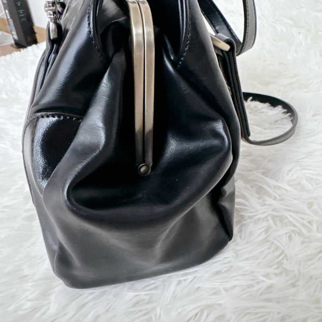 現行品✨美品✨ANNASUIアナスイ ディディオン ハンドバッグ がま口 大