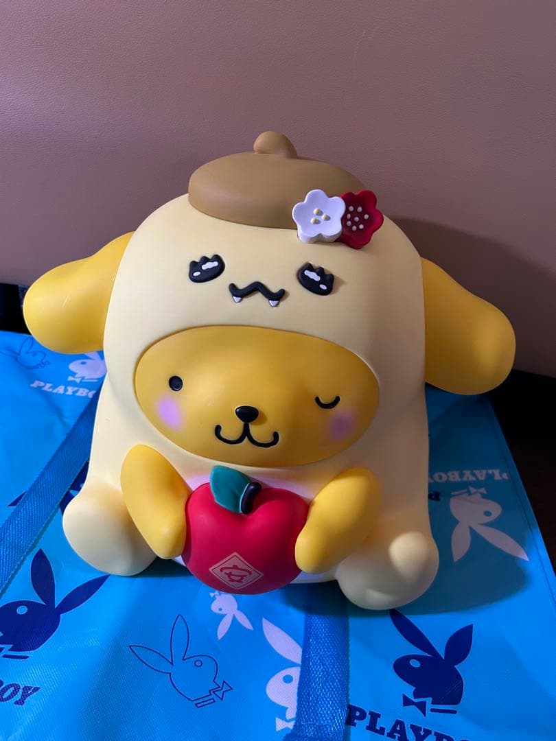 蜜*様 海外ファミリーマート限定 ポムポムプリン 巨大 フィギュア 貯金箱