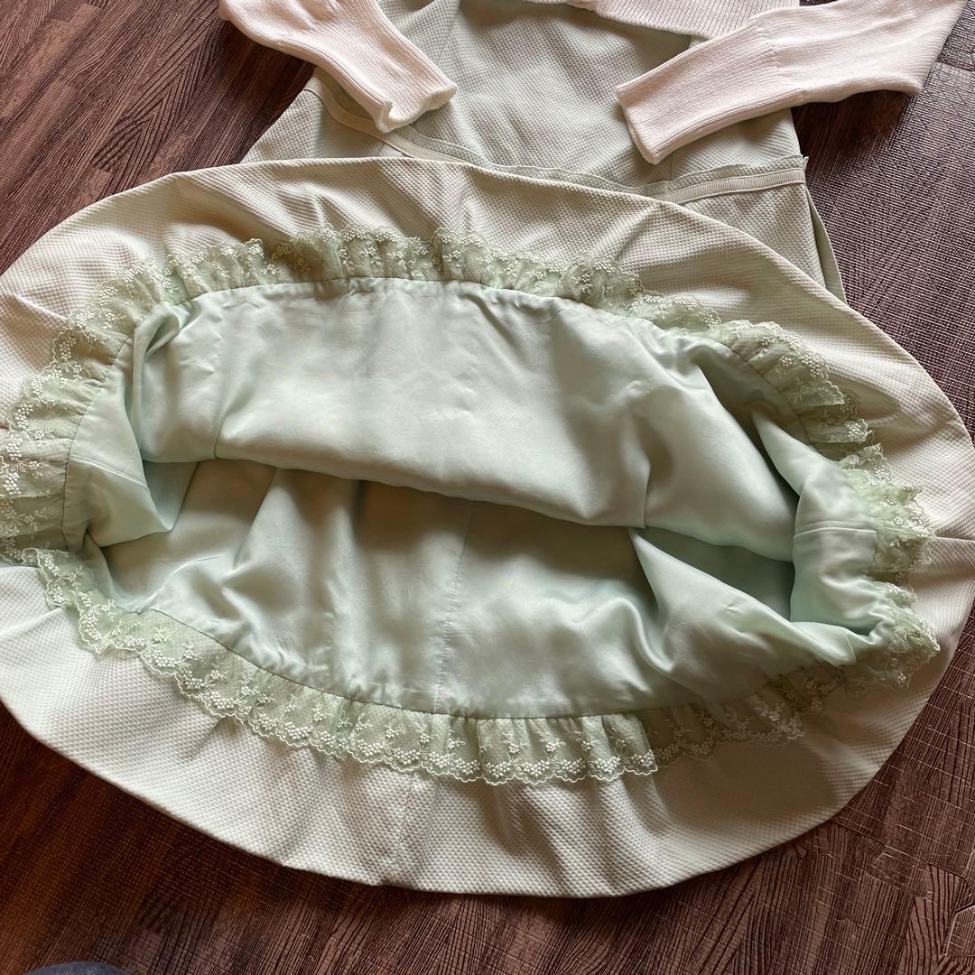 フォクシー バルーンドレス & ボレロカーディガンのセット サイズ40