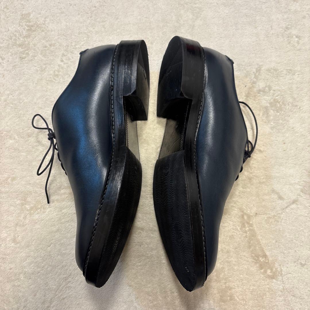 極美品⭐️YAMANE ダークネイビー コードバーン 革靴　レースアップ　28