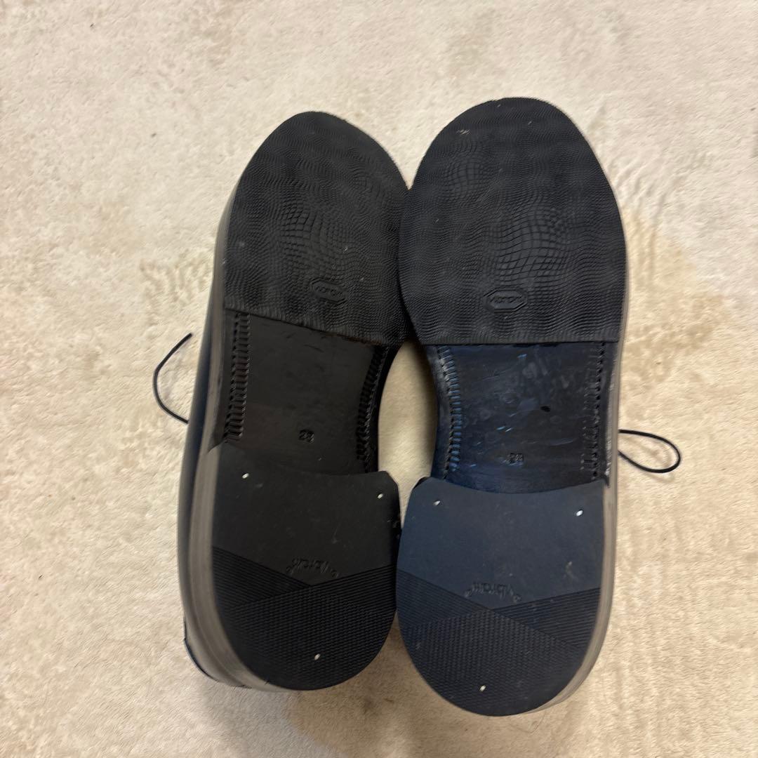 極美品⭐️YAMANE ダークネイビー コードバーン 革靴　レースアップ　28