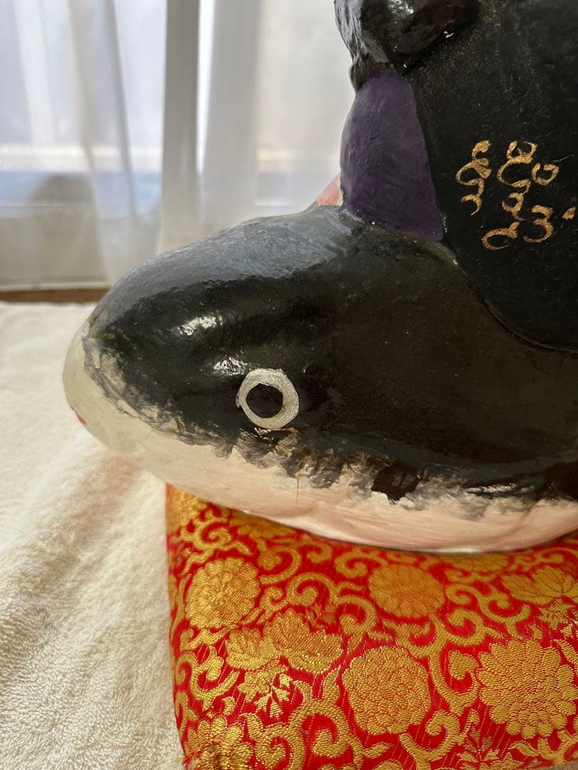 希少 中野人形 ふぐ乗り大黒天 土人形 土雛 奈良久雄 - メルカリ