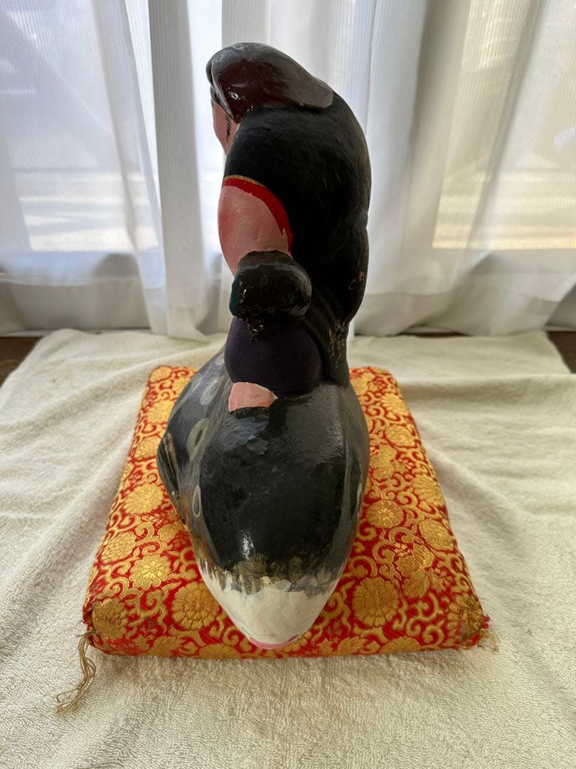 希少 中野人形 ふぐ乗り大黒天 土人形 土雛 奈良久雄 - メルカリ